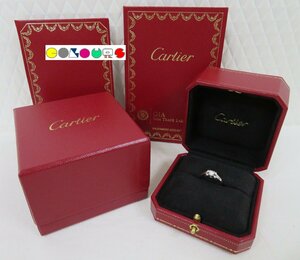 〔COLOURS〕 仕上げ済み■バレリーナ■pt950×ダイヤモンド■0.24ｃｔ■F-VVS1-EX■リング■46■Cartier