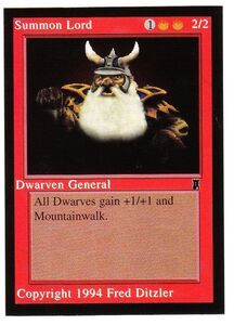 ●MTG● ミドルエイジ Dwarven General(英語、未使用)