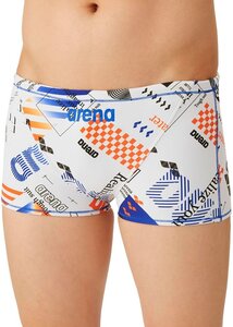 1613935-ARENA/メンズ 競泳トレーニング水着 スイムスパッツ ショートレッグ 練習用 水泳/S