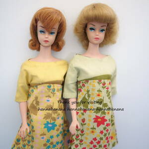 No Doll 205* ヴィンテージバービー Sew Free Fashion Fun ハーフスリーブドレス2着