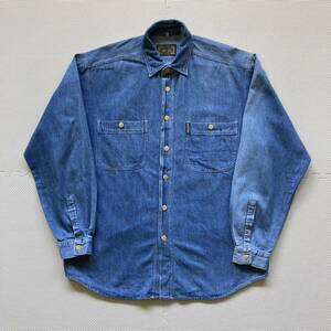 80s 90s ARMANI JEANS アルマーニジーンズ デニムシャツ 長袖シャツ M