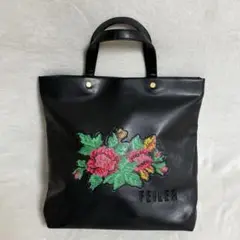 フェイラー★トートバッグ★レザー★黒系★美品