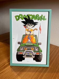 1円スタート送料230円 鳥山明 ドラゴンボール 原画イラスト アート フォトフレーム 新品フレーム付 悟空 ベジータ 悟飯 ブルマ等 ポスター