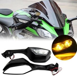 新品ミラー左右 ZX10R H2 ウィンカー ミラー ZX10Rミラー H2ミラー ZX10Rバックミラー バックミラー　カウルミラー 説明読んで入札下さい