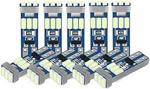 DuaBhoi T5 LED 電球 メーター球 ダッシュボード エアコン球 パネル球 9連搭載高輝度3014SMD メーターランプ