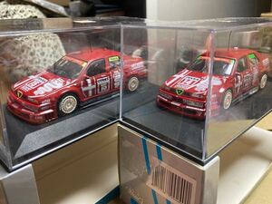 2台セット 新品未展示品　ミニチャンプス　1/43 アルファロメオ 155 V 6 TI DTM 1993 #14 アルファロメオ 155 V 6 TI DTM 1993 #15