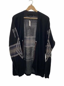 PENDLETON◆カーディガン(薄手)/L/コットン/BLK/総柄/1275-4213