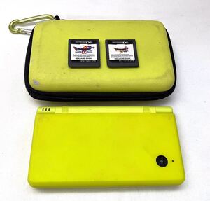 Z91401▲ゲーム 動作品 Nintendo DSi 本体＋ドラクエⅣ＋Ⅸ ソフト2点/シリコンカバー/専用ケース付 任天堂/ニンテンドー/ドラゴンクエスト