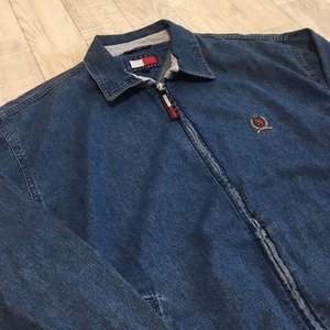 Used 中古 90s ヴィンテージ TOMMY HILFIGER デニム スイングトップ L Denim Jacket ドリズラージャケット トミーヒルフィガー Vintage