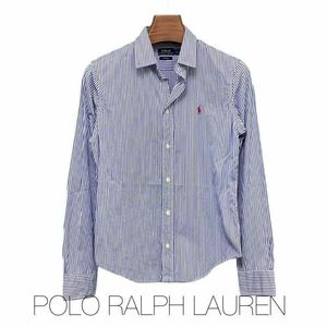 POLO, RALPH LAUREN ,ラルフローレン ,ポロ, 長袖シャツ ,ボーダー, ブルー,古着