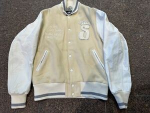 2005 USA製 OLD STUSSY 25周年 VARSITY JKT XL 美品　スタジャン