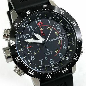 超美品 CITIZEN シチズン PROMASTER プロマスター Eco-Drive アルティクロン 腕時計 BN4044-23E ソーラー 高度計 電子コンパス 箱付 動作OK