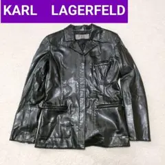 カール　ラガーフェルド 古着　KARL　LAGERFELD レザージャケット