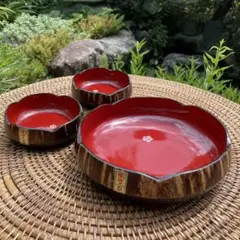 秋田・角館　桜の皮細工　器セット