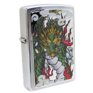 ジッポー オイルライター USA Zippo 和柄シリーズ 雲竜 CP-KF＆ギフトボックスセット（オイル＋フリント+BOX）