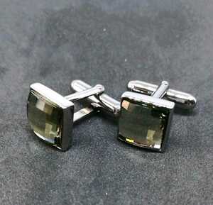 Swarovski　スワロフスキー　カフリンクス　カフスボタン　シルバー　 24001705