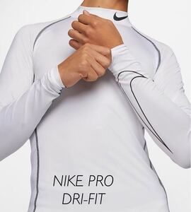 L 新品 NIKE PRO コンプレッション ナイキプロ メンズ 長袖 モック インナーシャツ アンダーウェア ロングスリーブ ゴルフ