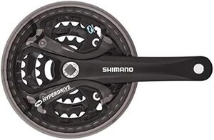 クランク長:170mm シマノ(SHIMANO) フロントチェーンホイール(MTB) FC-M361 ブラック 42×32×22