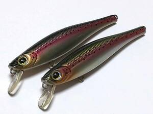 【違いを実感】ケンクラフト リニージベイト 80 F & SP 2個セット KEN craft Lineage Bait レインボートラウトカラー フックなし