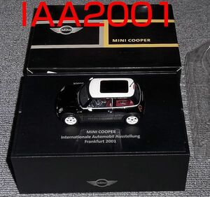 IAA2001 BMW別注 1/43 NEW ミニ クーパー ブラック 白 MINI COOPER