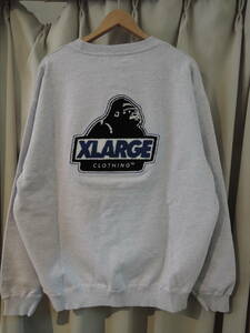 X-LARGE XLARGE エクストララージ CHENILLE SLANTED OG CREWNECK SWEATSHIRT アッシュ（グレー） L 最新人気商品 値下げしました！