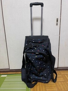 【2WAY】OUTDOOR PRODUCTS STAR CARRY BAG + BOSTON BAG キャリーバッグ ボストンバッグ 鞄 かばん BLACK ブラック