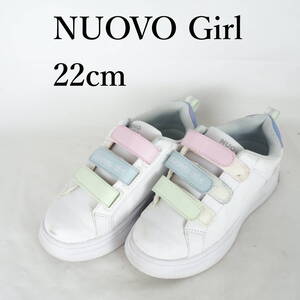 MK2931*NUOVO Girl*ヌオーヴォガール*キッズスニーカー*22cm*白