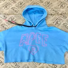 ape bape アベイシングエイプ 短めパーカー