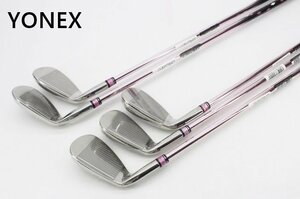 [未使用品]YONEX ヨネックス NANOPREME NP40 EZONE FL IRON ゴルフクラブ 5点セット 1