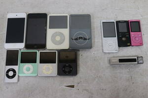 Y06/016 APPLE/SONY デジタルオーディオプレーヤー 12点 iPod classic/nano/touch walkman NW-S774/NW-E062 等 動作未確認 現状品