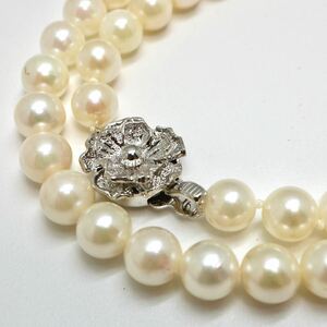 《アコヤ本真珠ネックレス》 O 35.0g 約45cm 約7.0-7.5mm珠 pearl necklace jewelry パール ジュエリー DA5/DA5