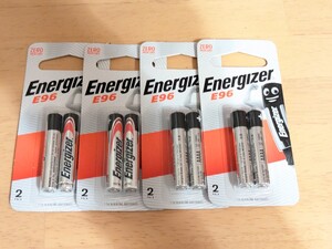 Energizer アルカリ乾電池 単6形 8本 E96 AAAA 未使用