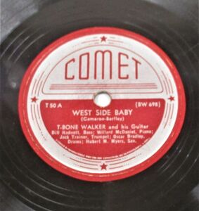 BLUES 78rpm ●T-Bone Walker And His Guitar West Side Baby / Lonesome Women [ US 