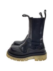 BOTTEGA VENETA◆THE TIRE LONG BOOT/サイドゴアブーツ/35/BLK