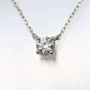 ヴァンドーム青山 キャトル ダイヤモンド ネックレス 0.187ct プラチナ pt950 pt850