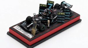 1/43 メルセデス W11 トルコGP L.ハミルトン 7th ワールドチャンピオン ルカンタラレザーベース海外ショップ特注