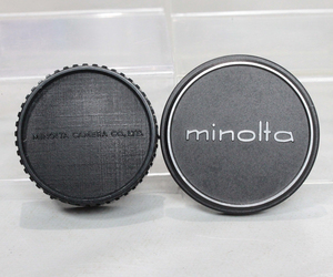 0624133 【良品 ミノルタ】 MINOLTA MDマウントレンズリアキャップ＆内径 54mm (フィルター径 52mm) メタルレンズキャップ