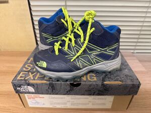 KIDSノースフェイス キッズ ヘッジホッグ ハイカー ミッド Hedgehog Hiker Mid WP トレッキングシューズ NORTH FACE NFJ01570 19cm used 