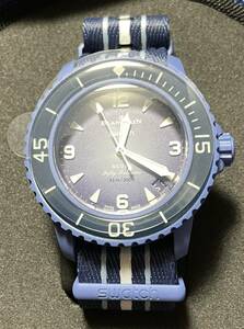 【未使用】Blancpain x Swatch Bioceramic Scuba Fifty Fathoms Atlantic Ocean ブルー