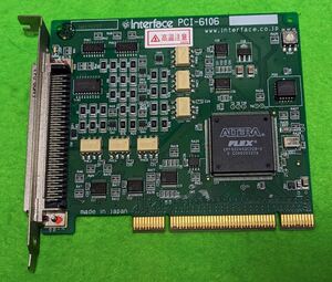 【中古・送料無料】PCI-6106 インタフェース 16ビット単相パルスカウンタ(4CH)