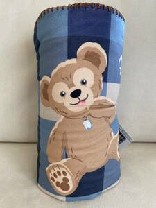 新品　TDSディズニーシー　Duffy ダッフィー　シェリーメイ　バレンタイン　青×水色　チェック　ブランケット　ひざ掛け