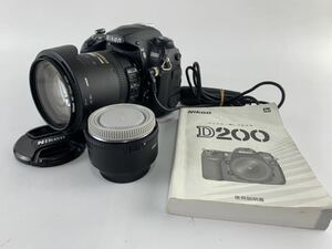 1000円~■★動作未確認★Nikon ニコン D200 デジタル一眼レフカメラ AF-S 18-200mm TELECONVERTER TC-17EⅡ★okoy2732063-1★t9470