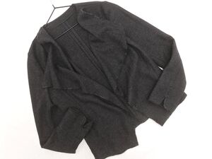 Gabardine K.T ギャバジンケーティー ウール100% フリル ジャケット size11/グレー ◇■ ☆ eic3 レディース