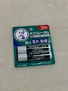 新品 未使用品 リップクリーム ロート メンターム リップスティック 2本セット Aue-01