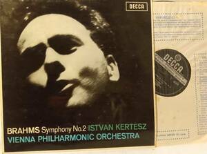 ♪ 英DECCA / SXL6172 ED2(初出) ♪ Brahms sym. No.2 Kertesz VPO ブラームス ケルテス