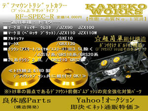 マーク2JZX90JZX100JZX110SXE10GRX130_クラウン3.5L除くJZS17系GRS18系GRS20系GRS210GRS211 KANEKOWORKSデフマウントリジットカラーRFR_