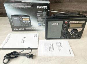 1円 美品 動作品 TECSUN テックサン BCL-3000 ラジオ BCLラジオ AM/FM/SW 外箱 説明書付き 良品 売り切り