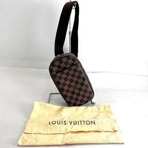 LOUIS VUITTON ルイ ヴィトン ダミエ ポシェット ガンジュ N48048 スペシャルオーダー ショルダーバッグ 中古良品[328593