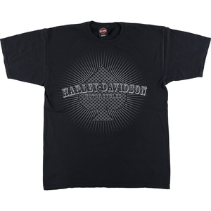 古着 00年代 ハーレーダビッドソン Harley-Davidson モーターサイクル バイクTシャツ メンズL /eaa456126