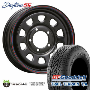 4本セット DAYTONA SS デイトナSS 15x6.0J 5/139.7 +0 BK BFG TRAIL トレイルテレーン T/A 235/75R15 WL ジムニーシエラ JB74 JB43 W